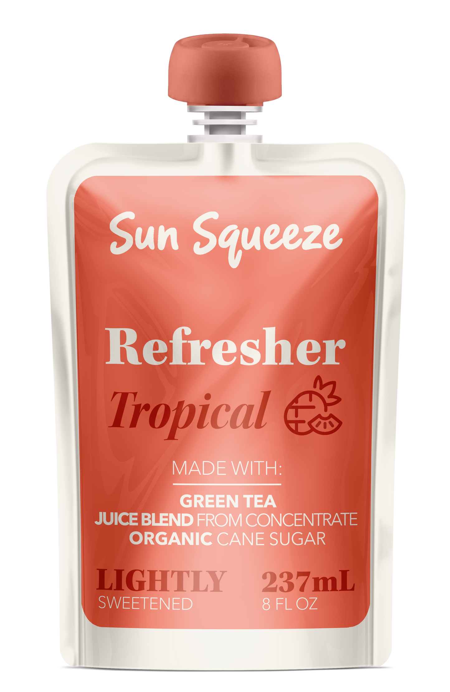 Sun Squeeze Green Tea Refresher - Tropical 12 Pack