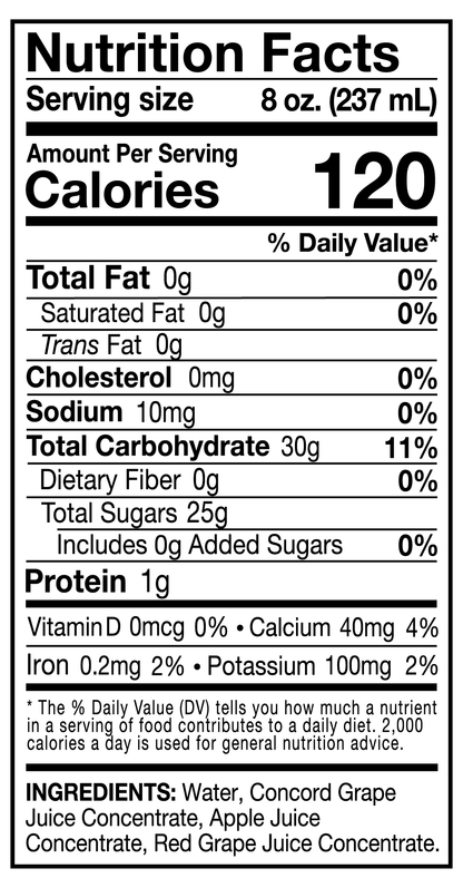 Sun Squeeze 100% Juice Splash - Grape 8 Pack