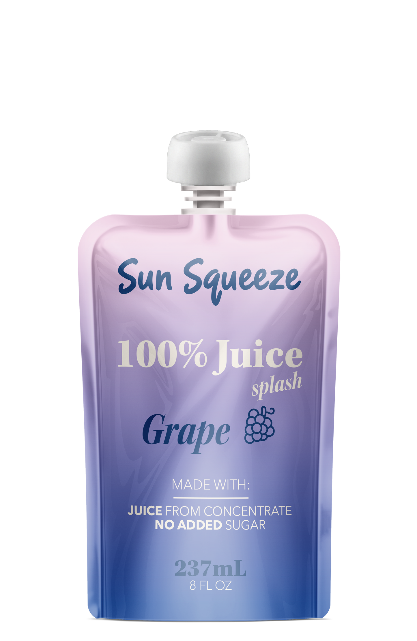 Sun Squeeze 100% Juice Splash - Grape 8 Pack