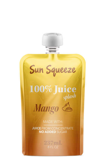 Sun Squeeze 100% Juice Splash - Mango 8 Pack