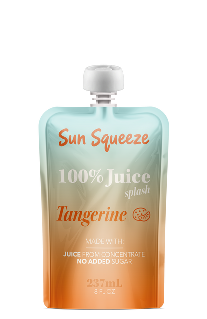 Sun Squeeze 100% Juice Splash - Tangerine 8 Pack