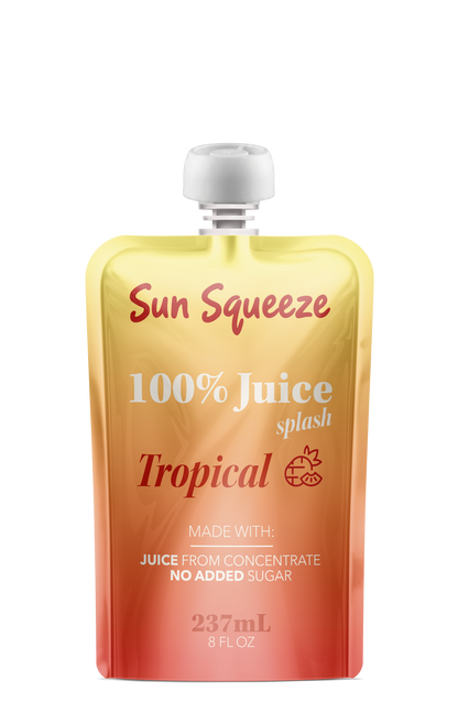 Sun Squeeze 100% Juice Splash - Tropical 8 Pack