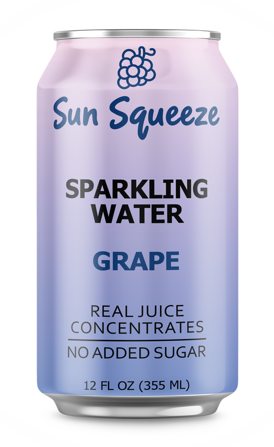 Sun Squeeze Water - Grape 12 Pack